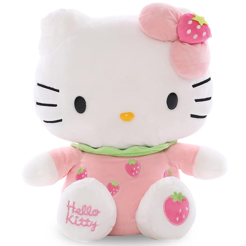Hello Kitty Plüschtiere, 30CM Hello Kitty Plüschtier Plüsch Kuscheltier Spielzeug Puppe Kuscheltier Weich & Waschbar Anime Puppe Gift Geschenke für Kinder Geburtstaggeschenke