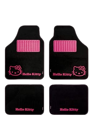 Hello Kitty - Fussmatten-Set Schwarz