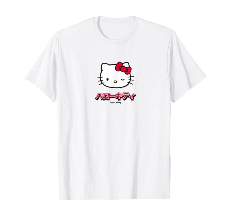 Hello Kitty Sanrio Charakter Klassisches Japan Design T-Shirt