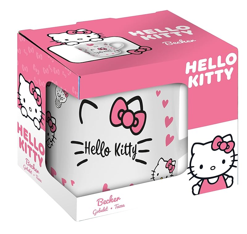 Hello Kitty - Motiv-Tasse im Geschenkkarton (200 ml, Keramik)