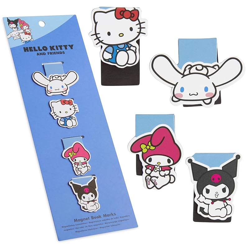 Hello Kitty - Magnetisches Lesezeichen, 4 Stück