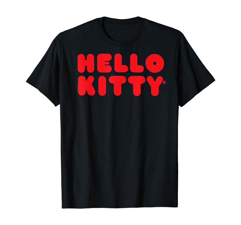 Hello Kitty Rotes Logo T-Shirt