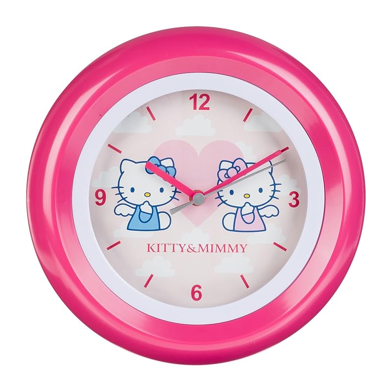 Hello Kitty Analoge Wanduhr für Kinder in Rosa