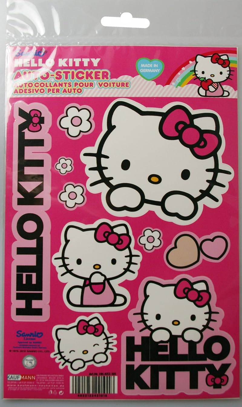 Hello Kitty Auto-Aufkleber Set