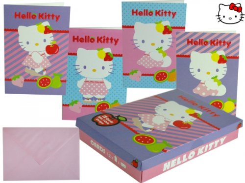 Hello Kitty - 12er Set Glückwunschkarten